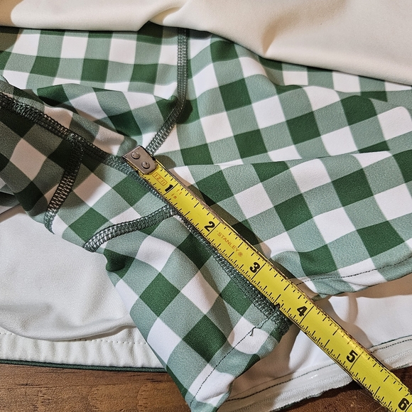Tuckernuck White and Green Gingham Elena Skort Size Small Tennis Golf Sports - Picture 7 of 7